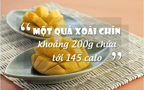 100g xoài chứa bao nhiêu calo