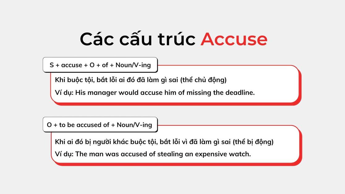 Các cấu trúc Accuse