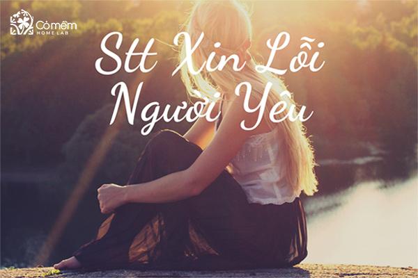 stt xin lỗi người yêu