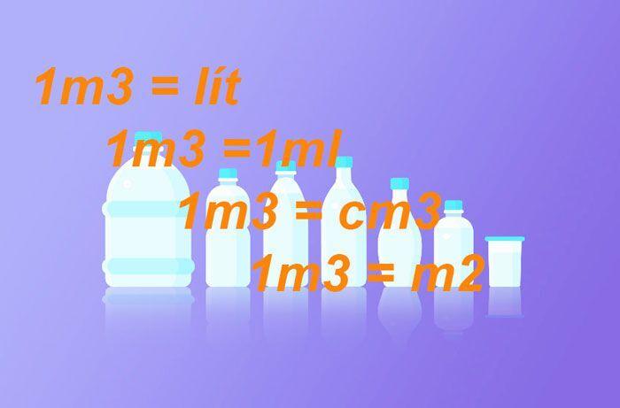 Chuyển đổi đơn vị đo thể tích 