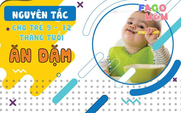 Nguyên tắc vàng cho trẻ 9 tháng tuổi ăn dặm