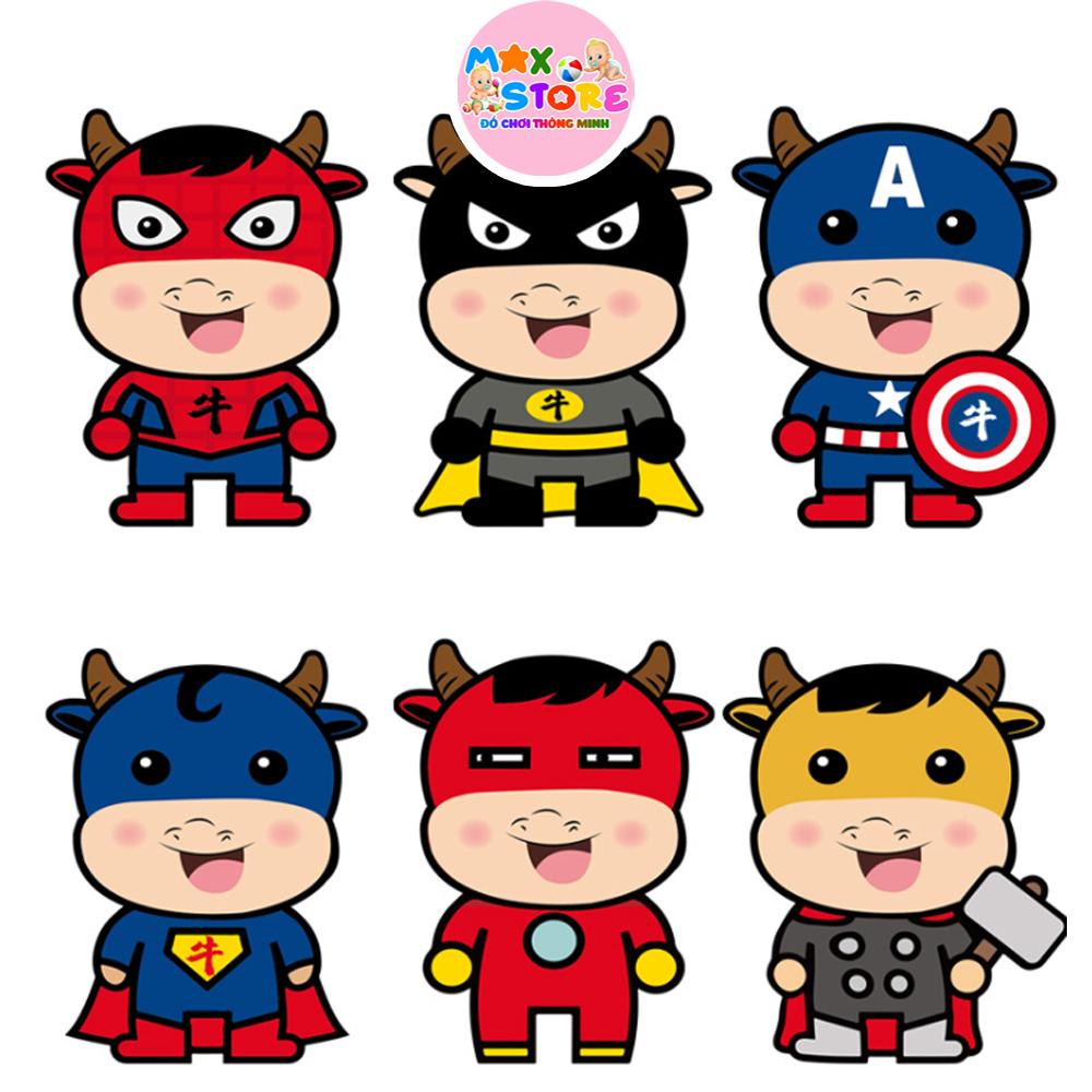 Hình chibi siêu nhân Superman ngầu 3D