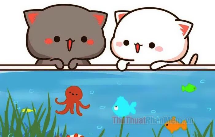 Hình ảnh mèo cute chibi đẹp nhất