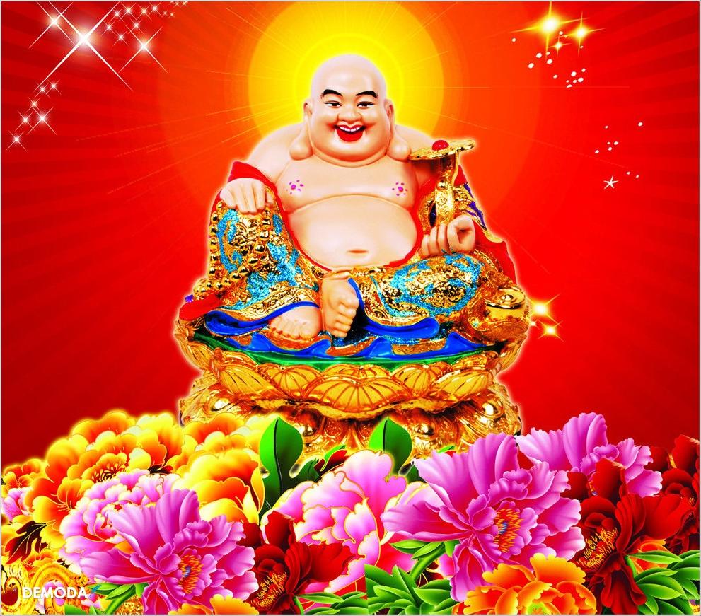 Tranh đá mẫu Phật Di Lặc cười MTG71 - GẠCH 3D NHẬT HOÀNG