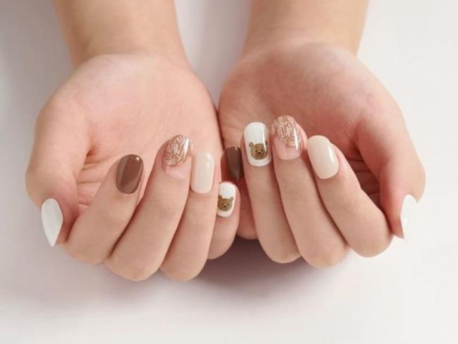 Top 50 mẫu nail Gấu Brown dễ thương nhất cho phái đẹp