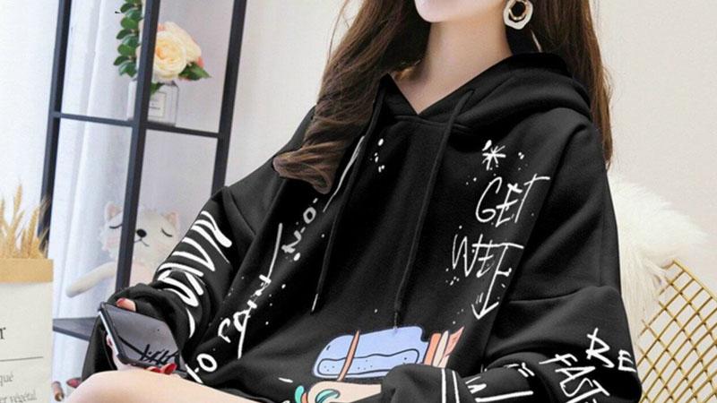 Áo hoodie nữ đa dạng kiểu dáng