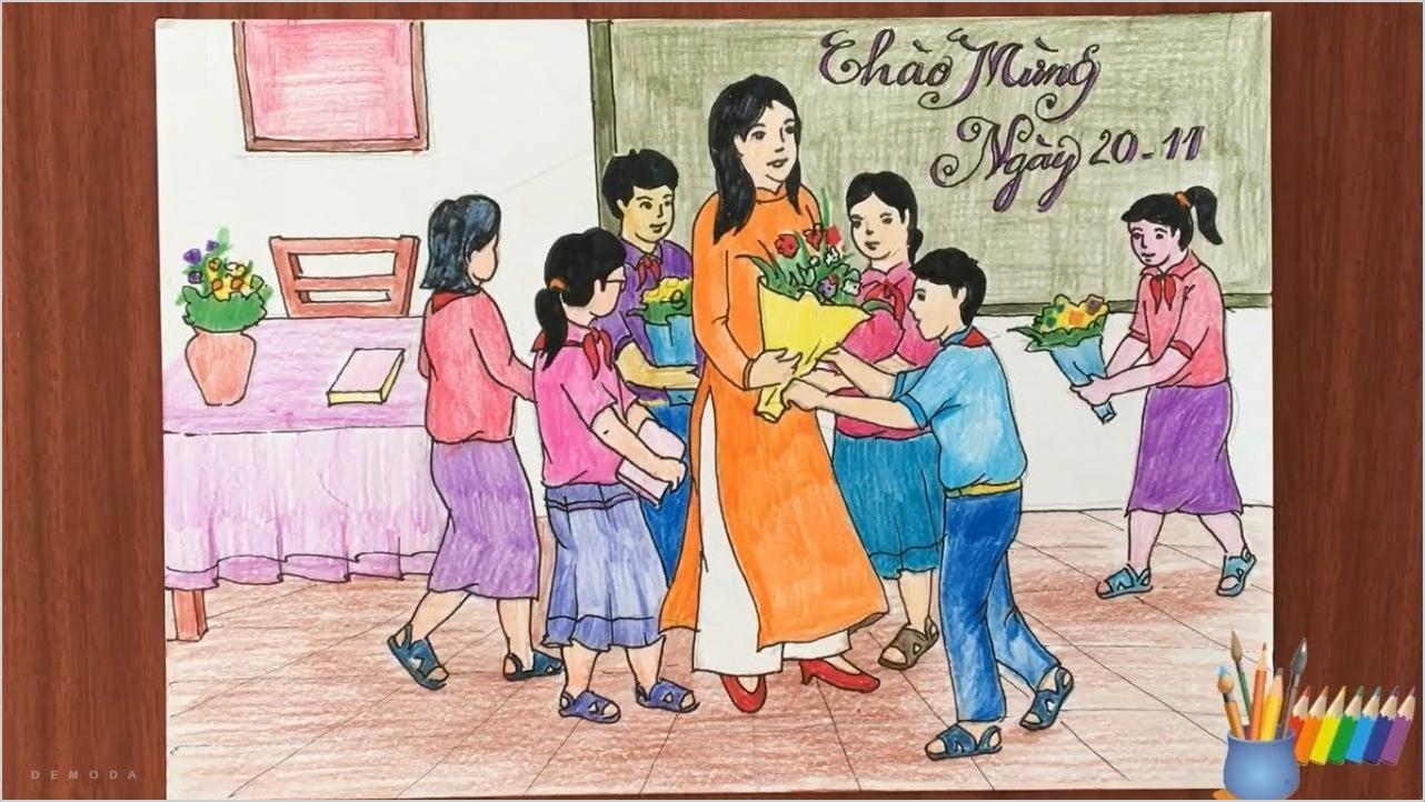 Vẽ Tranh Nhà Giáo Việt Nam