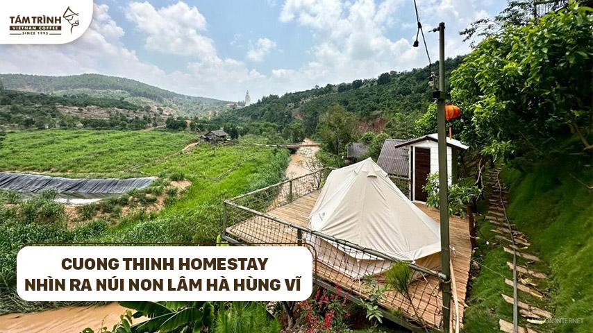 Cuong Thinh Homestay với view nhìn ra núi non Lâm Hà hùng vĩ 