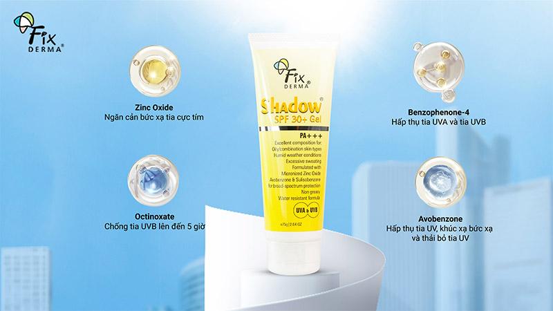 Thông tin Fixderma Shadow SPF 30+ (75g)