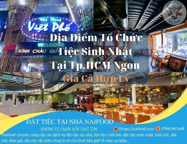 Địa điểm tổ chức sinh nhật tại TPHCM