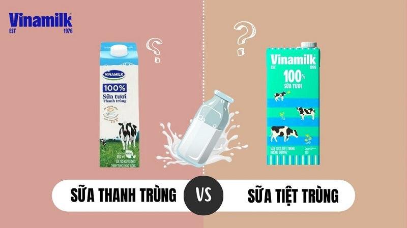 Sữa thanh trùng và sữa tiệt trùng