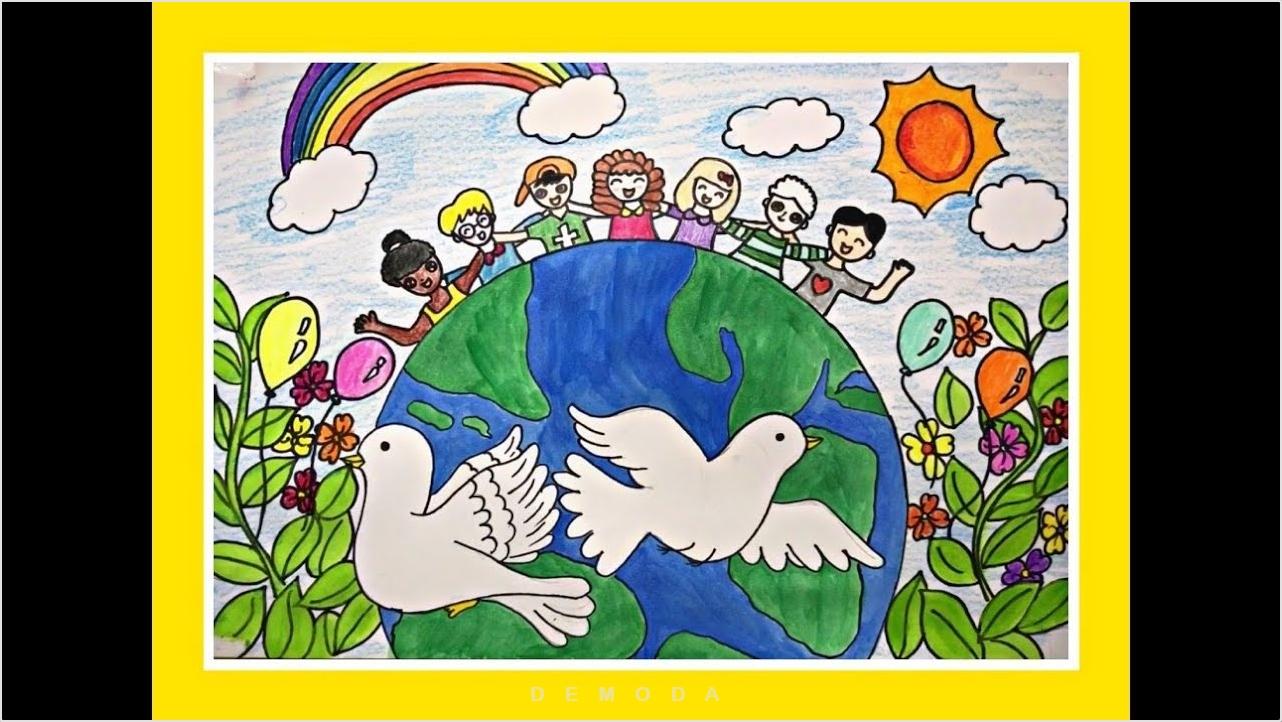 vẽ tranh đề tài hòa bình lớp 9