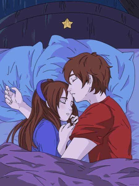 Ảnh Anime ôm bạn gái ngủ đẹp