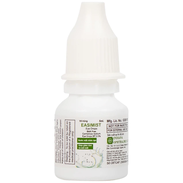 Nước mắt nhân tạo Easimist Eye Drops Indiana Ophthalmics giúp giảm khô và mỏi mắt (5ml).jpg