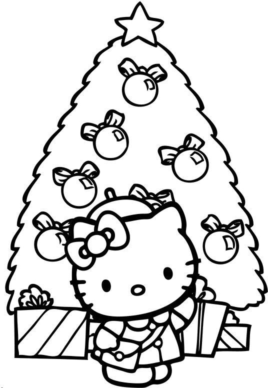 ảnh tô màu hello kitty