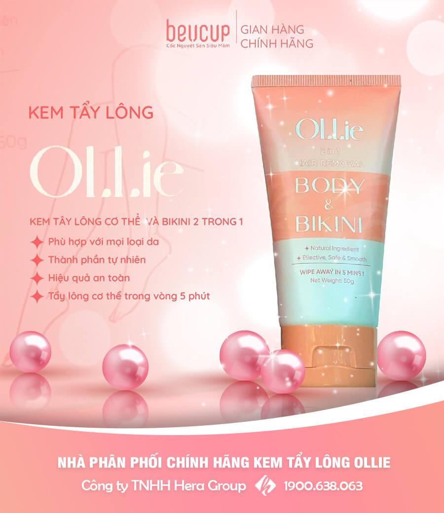kem tẩy lông ollie body bikini myphamhera.com