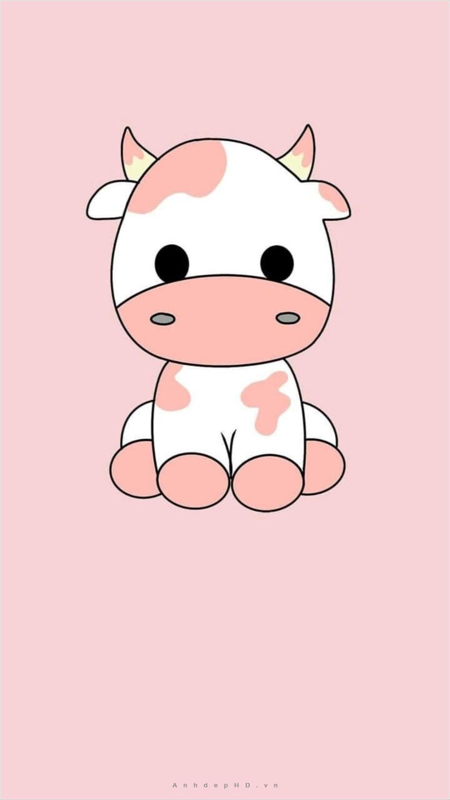 Hình nền bò sữa cute