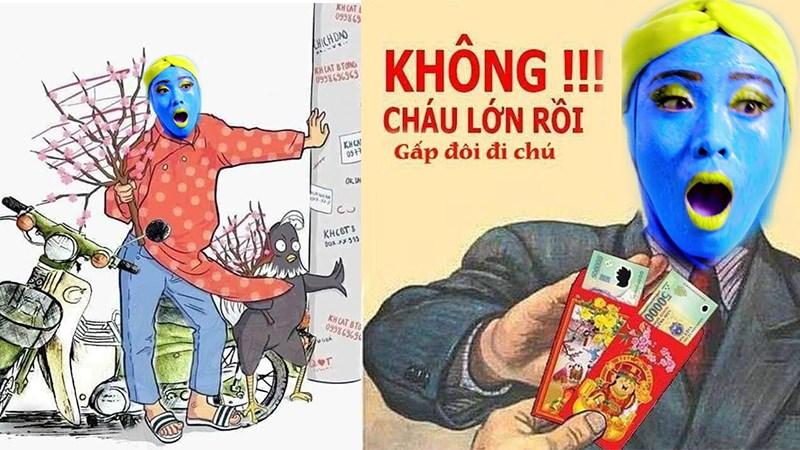 Cách ghép ảnh làm avatar ngày tết