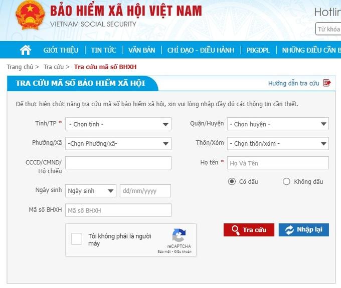 Hướng dẫn tra cứu mã số sổ Bảo hiểm xã hội nhanh và đơn giản nhất - 1