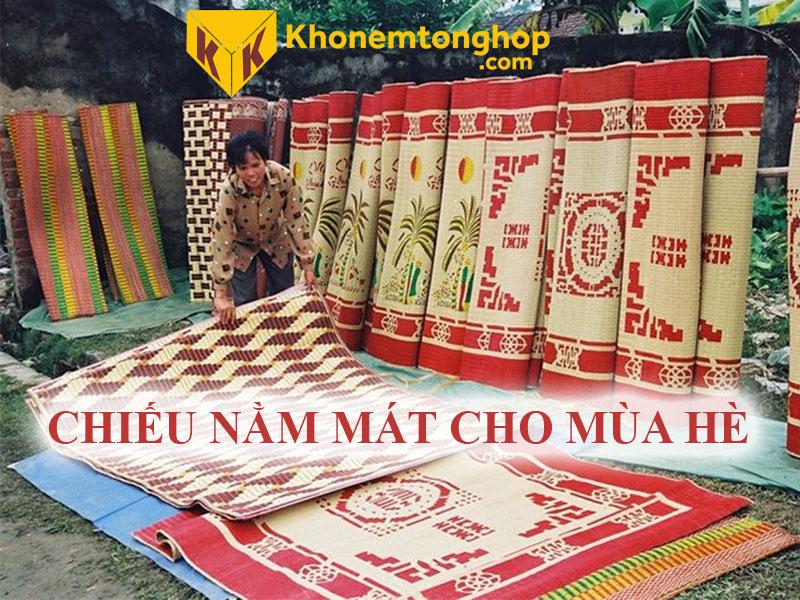 Các loại chiếu nằm mát cho mùa hè