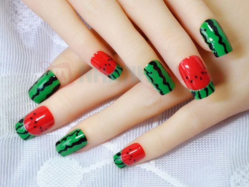 nail dưa hấu