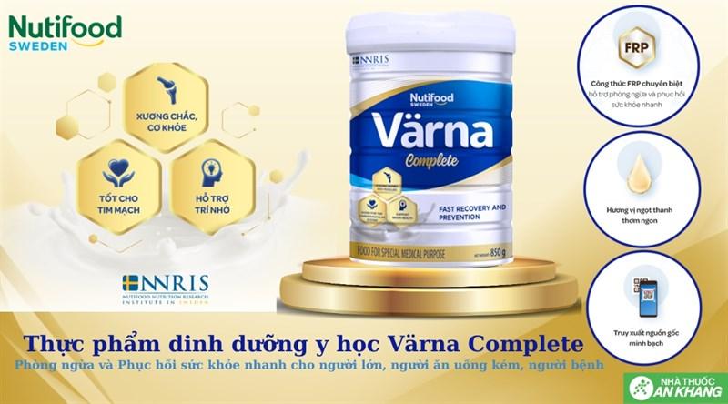 Sữa bột Nutifood Varna Complete 850g