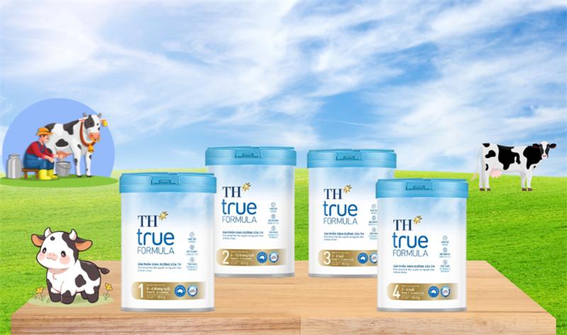 Sữa bột TH true MILK giúp bé phát triển toàn diện