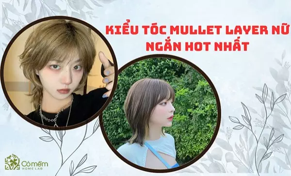 tóc mullet layer nữ ngắn