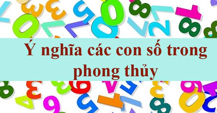 Các con số hợp với từng mệnh