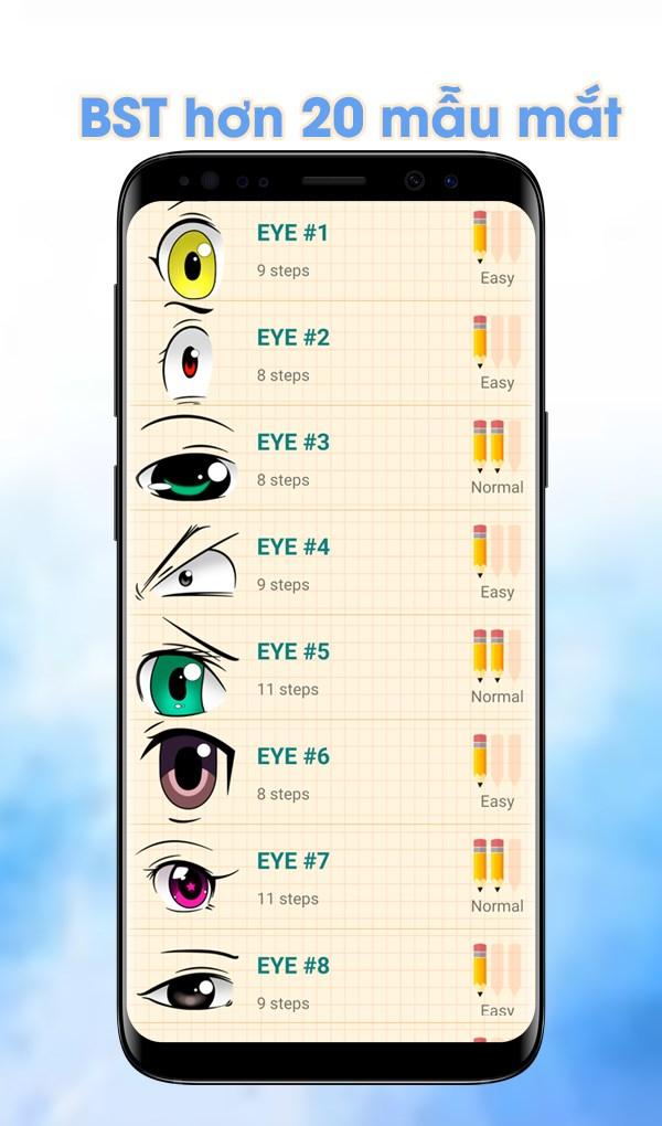 How to Draw Anime Eyes với hơn 20 mẫu mắt