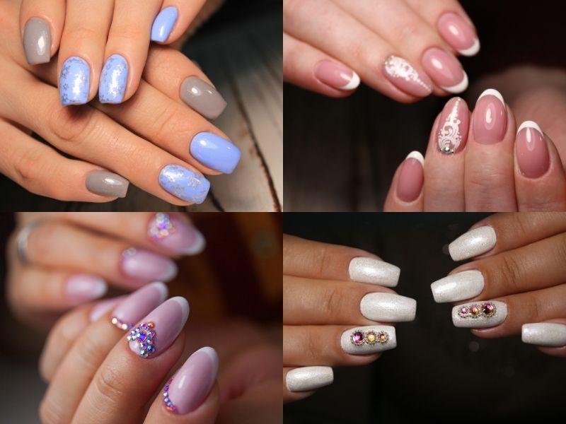 Nail xanh, tím, trắng, hồng cho da ngăm