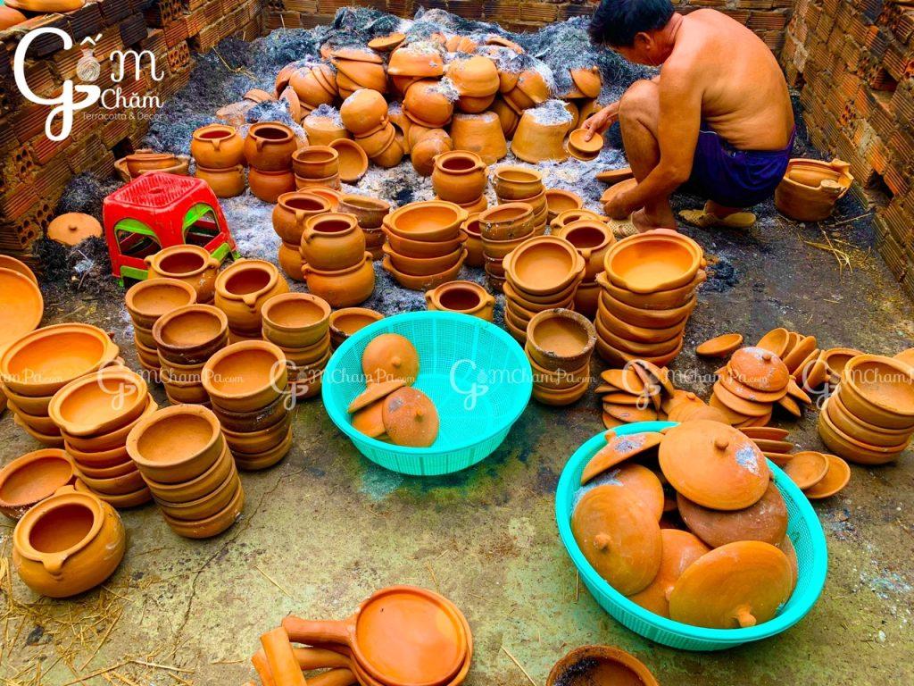 Nồi đất kho cá, nồi đất nung gốm chăm