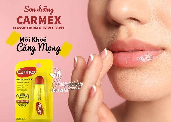 Son dưỡng Carmex Classic Lip Balm Triple Force tuýp 10g 23