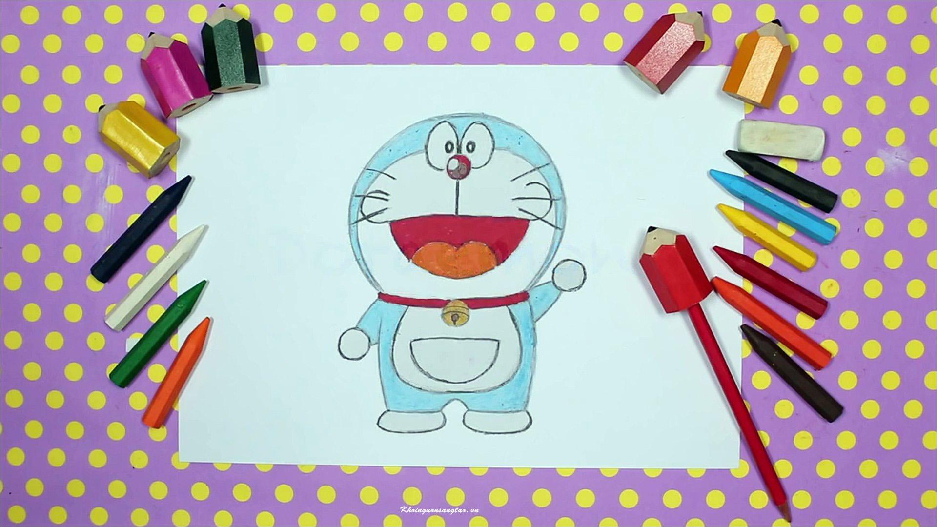 Hình vẽ Doraemon, cách vẽ Doremon