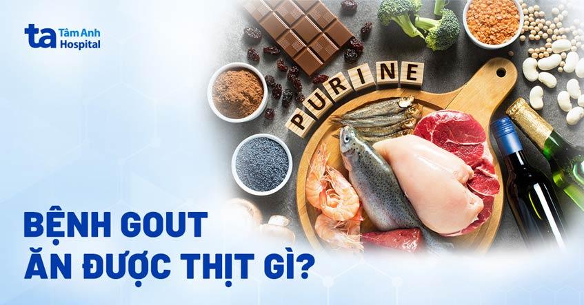 Bệnh gút ăn được thịt gì