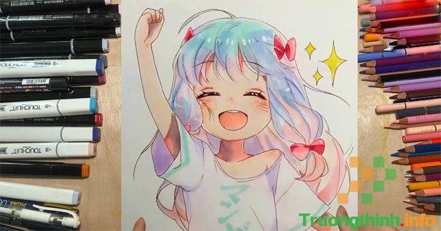  Cách vẽ anime nữ đơn giản bằng bút chì cực đẹp