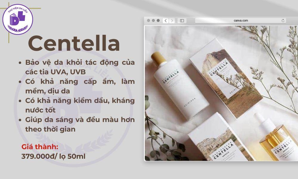 Kem chống nắng Centella cho da dầu mụn