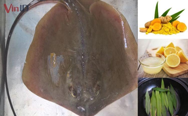 Nguyên liệu cần có cho món cá đuối nướng nghệ