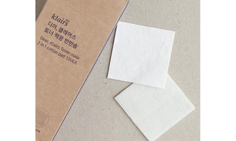 Review Klairs Dear Klairs Toner Mate 2 in 1 Cotton Pad
