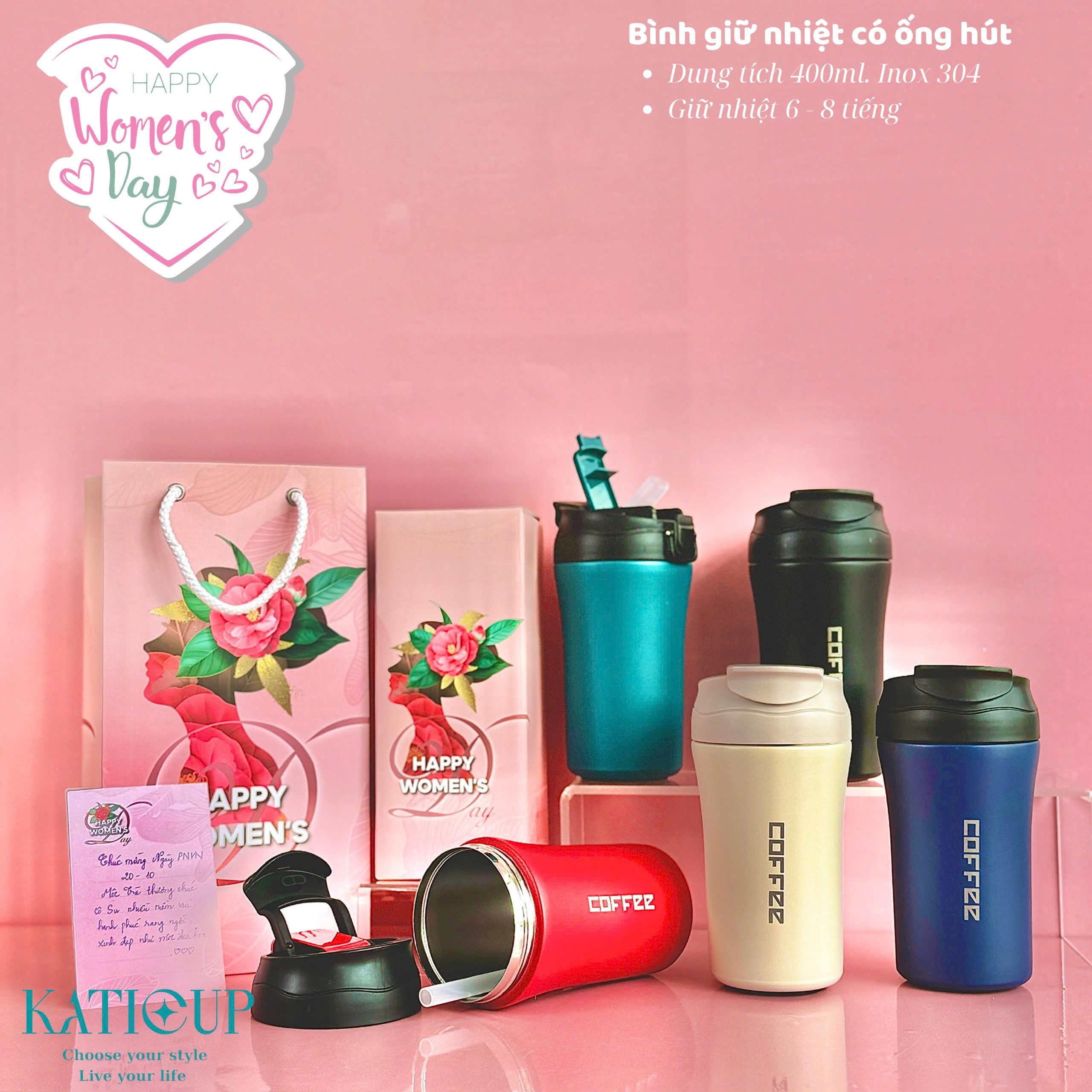 Set quà 20.10 Cốc giữ nhiệt Coffee 400ml | Công Ty TNHH Quà Tặng KATICUP