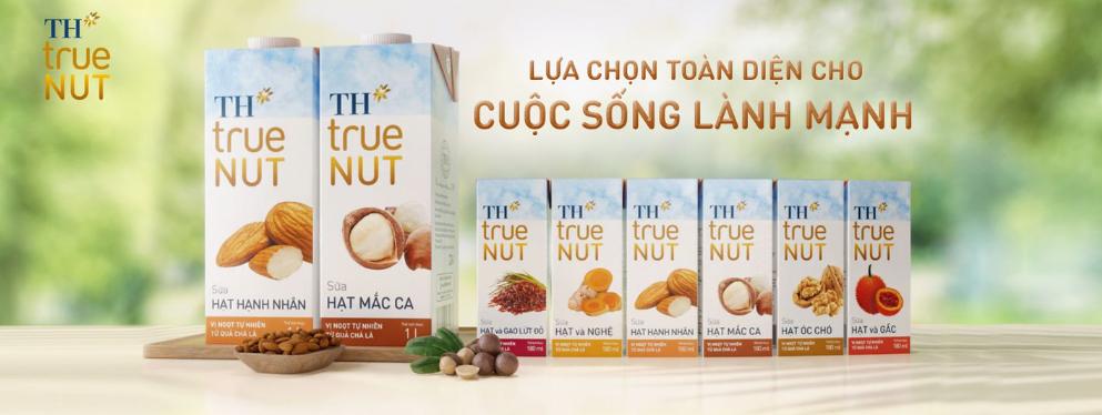 Thưởng thức ngay trọn bộ 7 loại sữa hạt TH True Nut cho gia đình