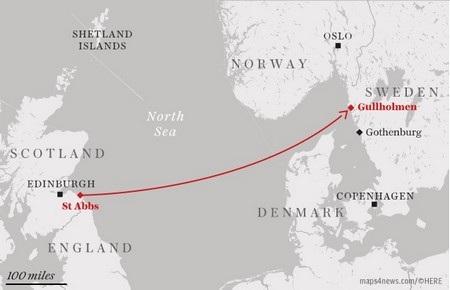 Hành trình lưu lạc hơn 965km của chiếc máy ảnh, từ bờ biển Scotland đến bờ biển Thụy Điển
