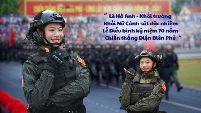 Lê Hà Anh - ‘Bông hồng thép’ của Học viện Cảnh sát Nhân dân dẫn đầu khối Nữ Chiến sĩ Cảnh sát đặc nhiệm sáng 7/5 ảnh 1