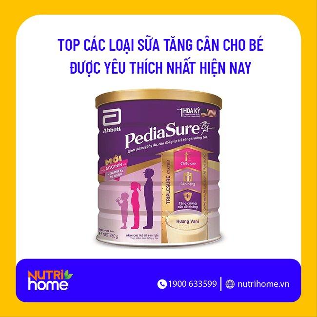 sữa tăng cân cho bé PediaSure BA