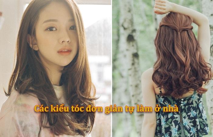 các kiểu tóc đơn giản tự làm ở nhà