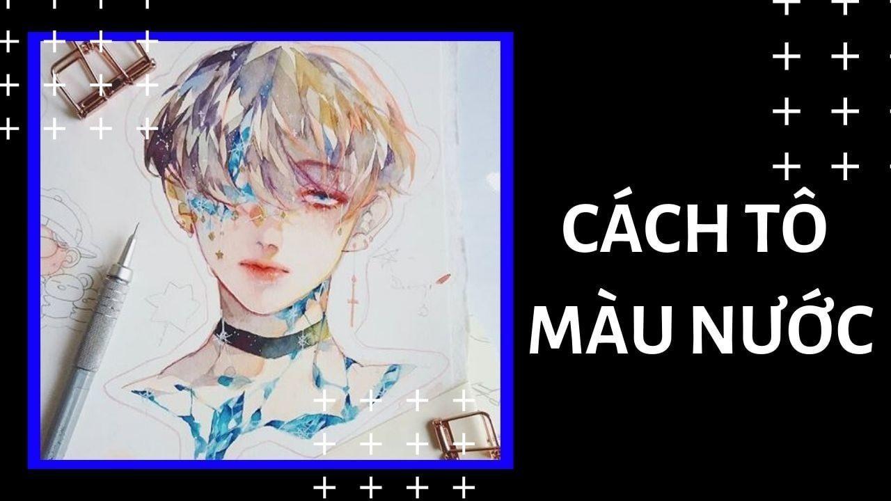 Cách tô màu nước anime