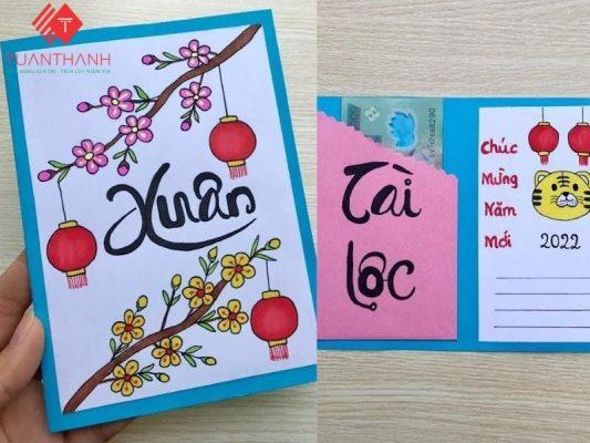 vẽ thiệp chúc tết đơn giản ngay tại nhà