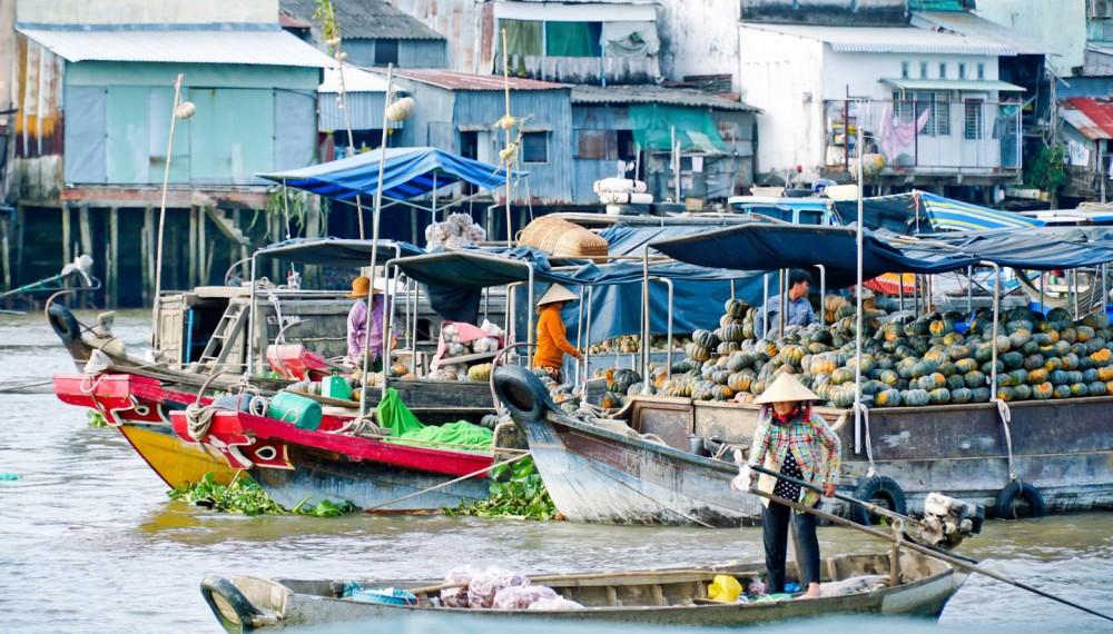 đi chợ nổi Cái Răng Cần Thơ