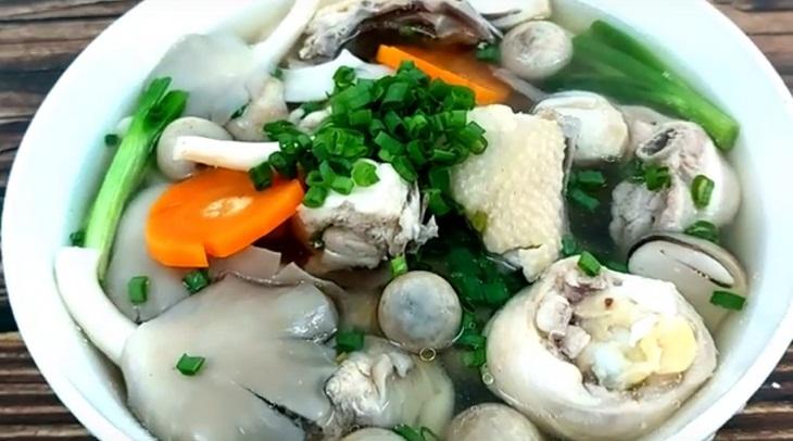 CANH GÀ NẤM RƠM