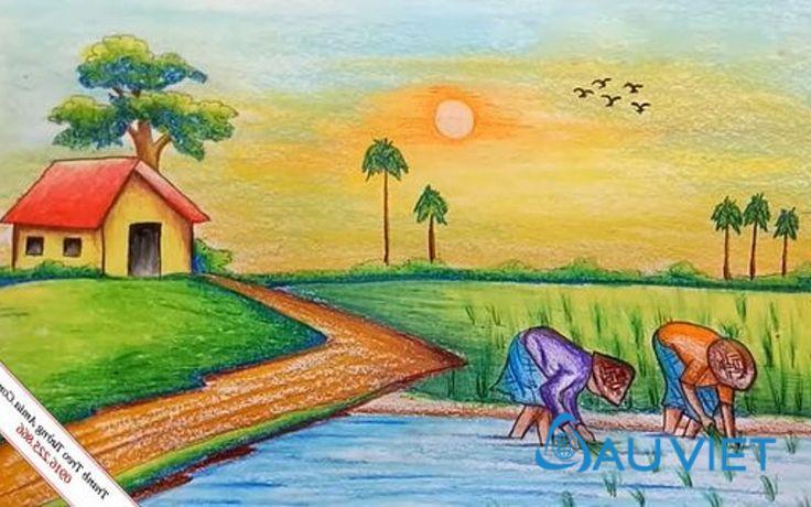 Vẽ tranh phong cảnh quê hương - nơi lưu giữ những ký ức đẹp nhất!